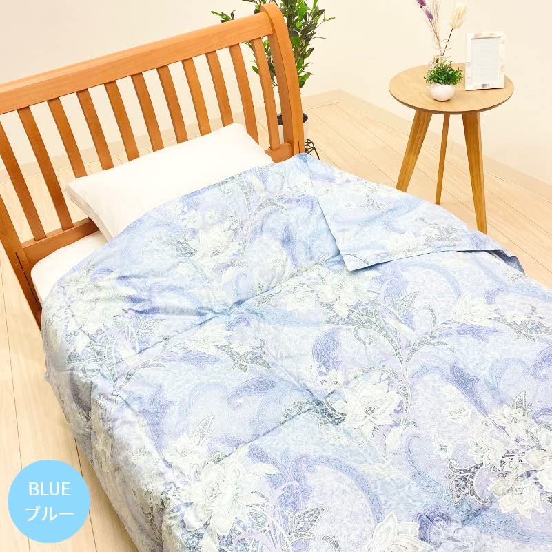 未使用　京都西川　ダウン85% 羽毛入り　肌掛け布団 150cm x 210cm Amazon｜シングル 京都西川 ダウン85％ 羽毛肌ふとん 0.3kg入 ダウン